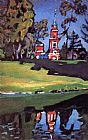 Wassily Kandinsky Red Church painting